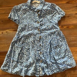 ⭐️Bundle 5 for $30 - H&M Blue Floral Button-Front Toddler Dress